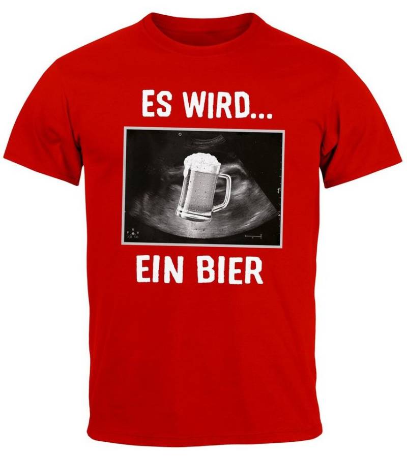 MoonWorks Print-Shirt Herren T-Shirt Männer Bier Alkohol Spruch Partyshirt Fasching mit Print von MoonWorks
