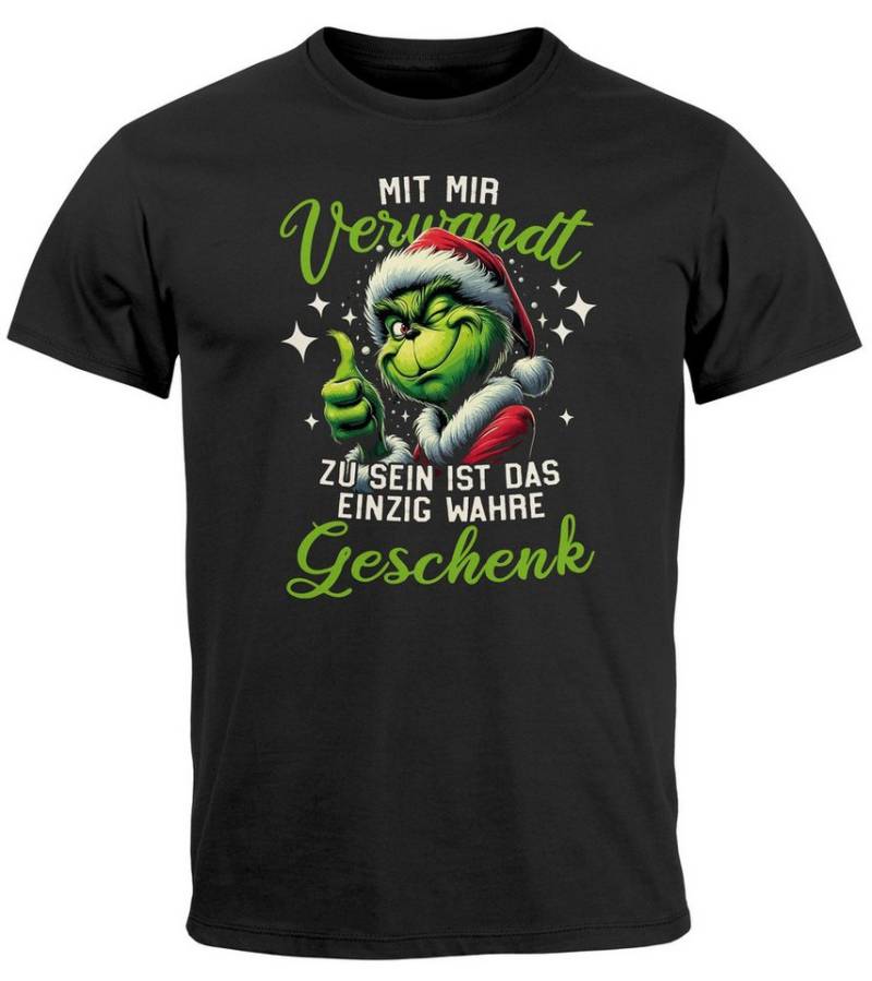 MoonWorks Print-Shirt Herren T-Shirt Weihnachten Spruch Lustig Das einzig wahre Geschenk mit Print von MoonWorks