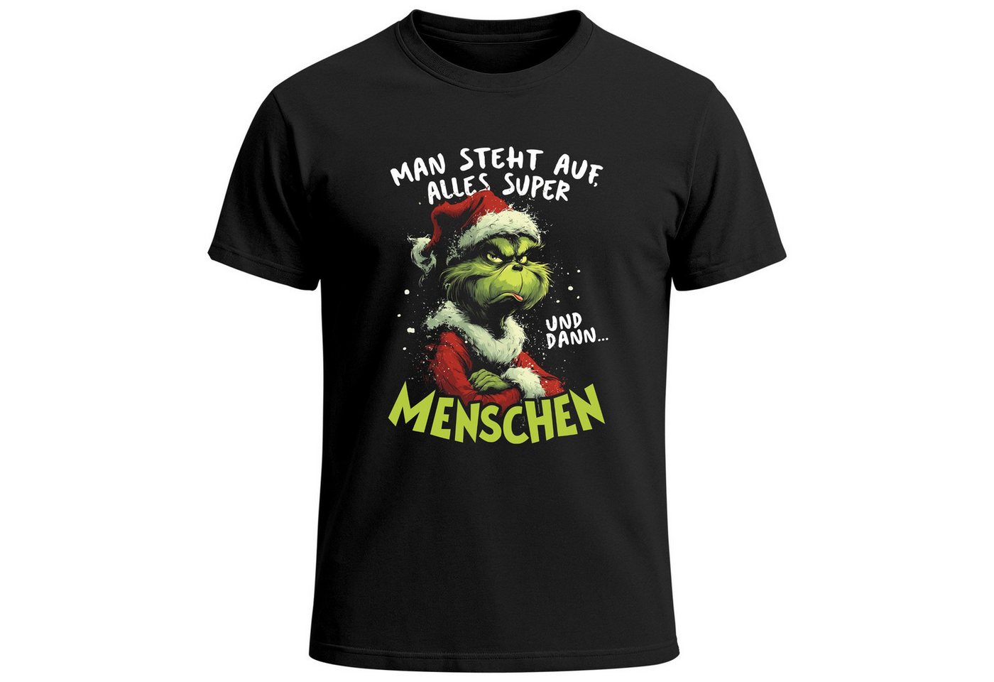 MoonWorks Print-Shirt Herren T-Shirt Weihnachten Spruch lustig Anti XMAS Sarkasmus mit Print von MoonWorks
