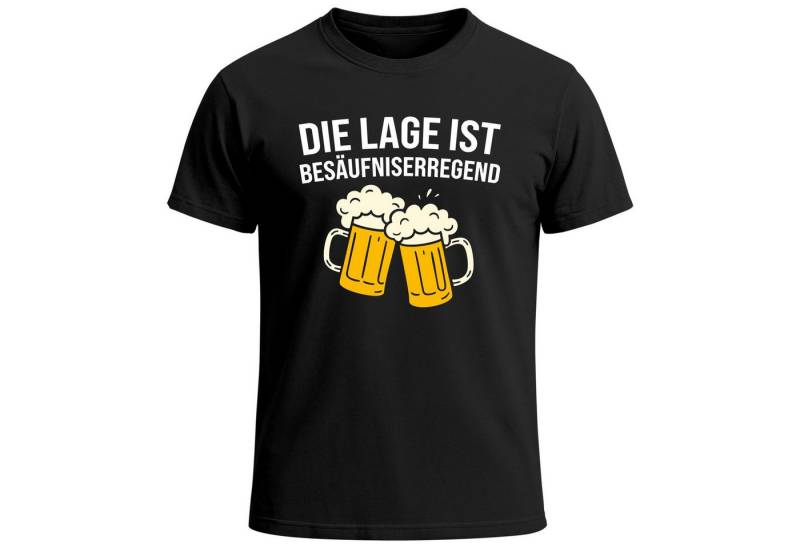 MoonWorks Print-Shirt Herren T-Shirt für das Oktoberfest Die Lage ist besäufnis­erregend mit Print von MoonWorks