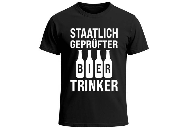 MoonWorks Print-Shirt Herren T-Shirt für das Oktoberfest Staatlich geprüfter Biertrinker mit Print von MoonWorks