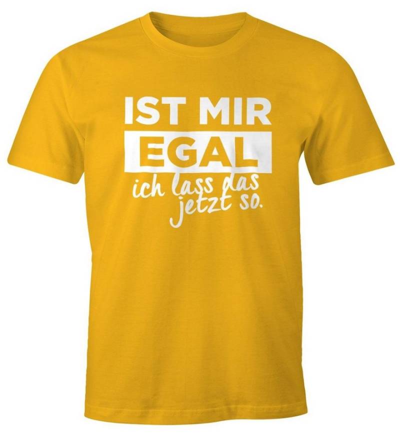 MoonWorks Print-Shirt Herren T-Shirt mit Spruch Ist mir Egal ich lass das jetzt so mit Print von MoonWorks