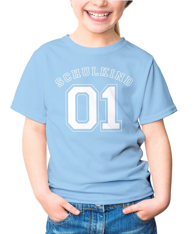 MoonWorks Print-Shirt Kinder T-Shirt Mädchen Aufdruck Schulkind 01 Geschenk zur Einschulung von MoonWorks