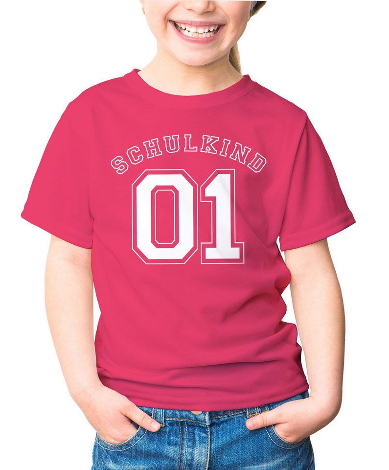 MoonWorks Print-Shirt Kinder T-Shirt Mädchen Aufdruck Schulkind 01 Geschenk zur Einschulung von MoonWorks