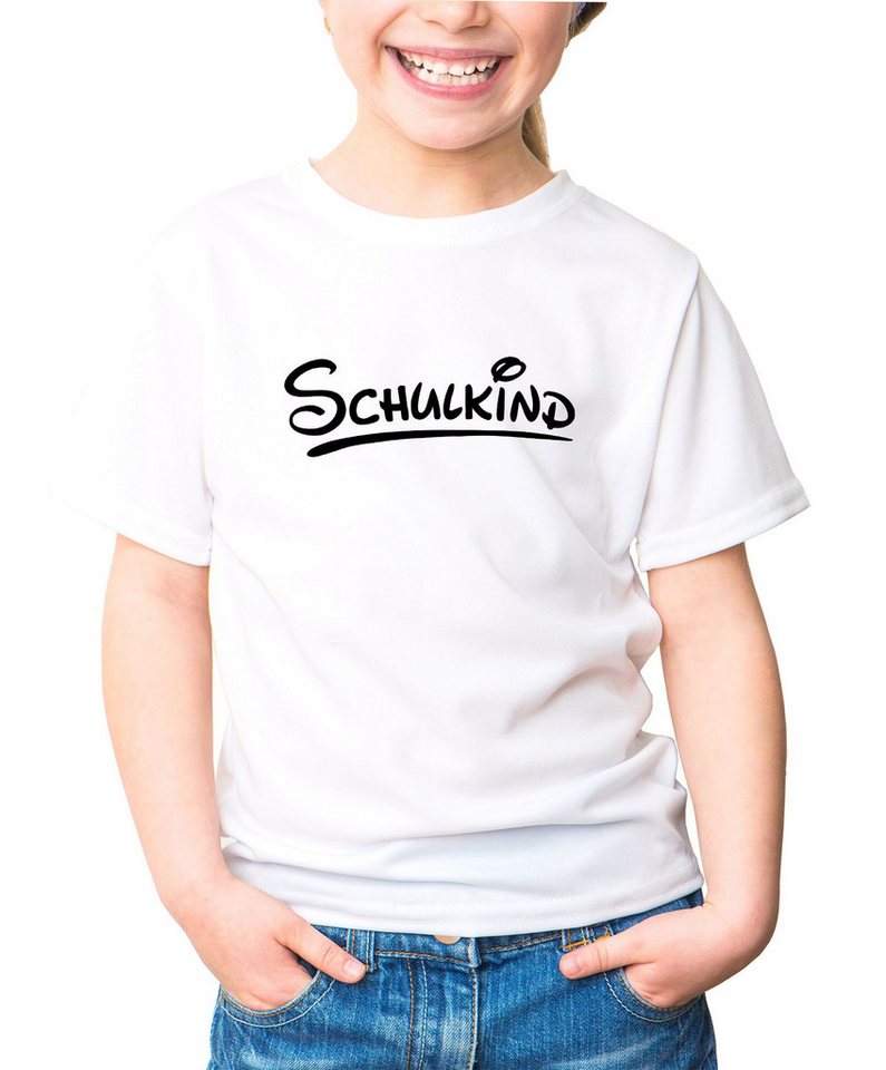 MoonWorks Print-Shirt Kinder T-Shirt Mädchen Aufdruck Schulkind Geschenk zur Einschulung von MoonWorks