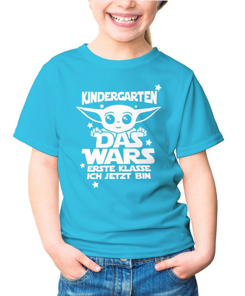 MoonWorks Print-Shirt Kinder T-Shirt Mädchen Kindergarten Das Wars erste Klasse ich jetzt von MoonWorks