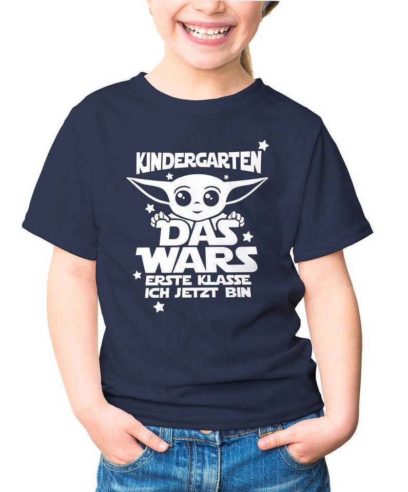 MoonWorks Print-Shirt Kinder T-Shirt Mädchen Kindergarten Das Wars erste Klasse ich jetzt von MoonWorks