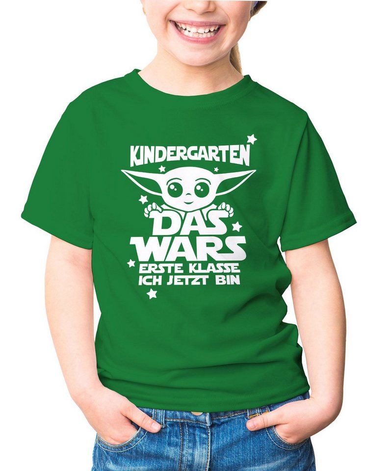 MoonWorks Print-Shirt Kinder T-Shirt Mädchen Kindergarten Das Wars erste Klasse ich jetzt von MoonWorks