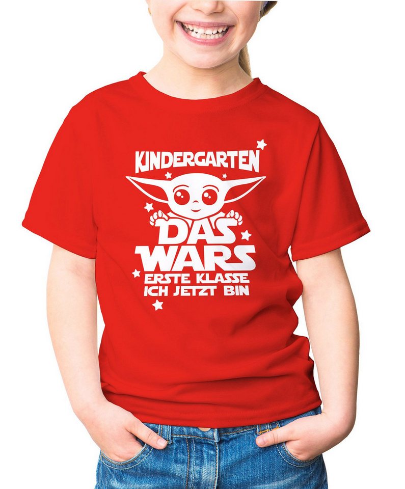 MoonWorks Print-Shirt Kinder T-Shirt Mädchen Kindergarten Das Wars erste Klasse ich jetzt von MoonWorks