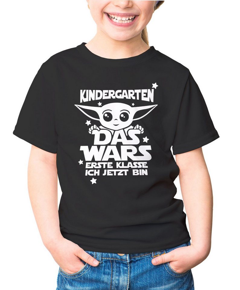 MoonWorks Print-Shirt Kinder T-Shirt Mädchen Kindergarten Das Wars erste Klasse ich jetzt von MoonWorks