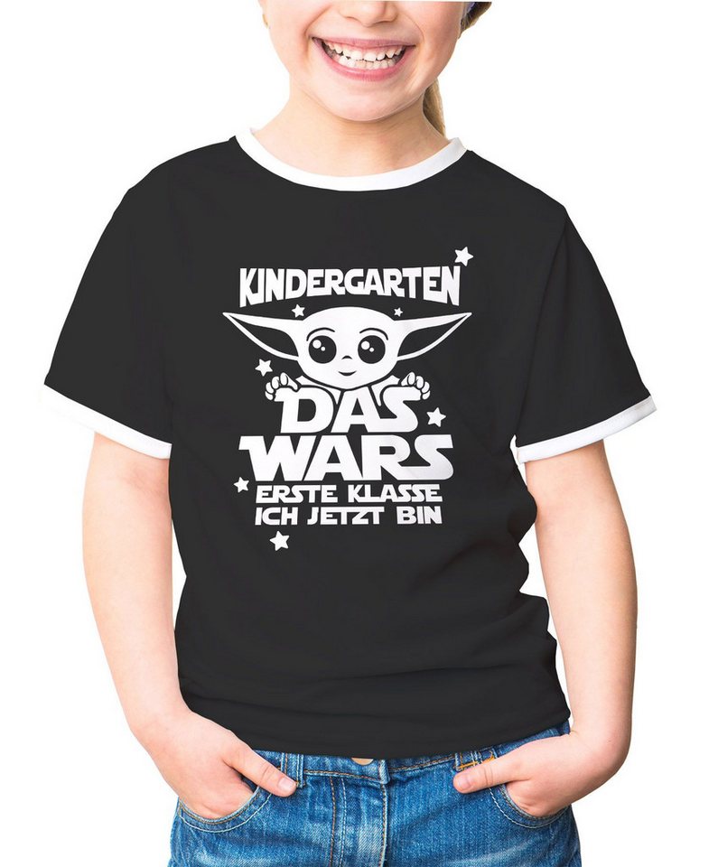MoonWorks Print-Shirt Kinder T-Shirt Mädchen Kindergarten Das Wars erste Klasse ich jetzt von MoonWorks