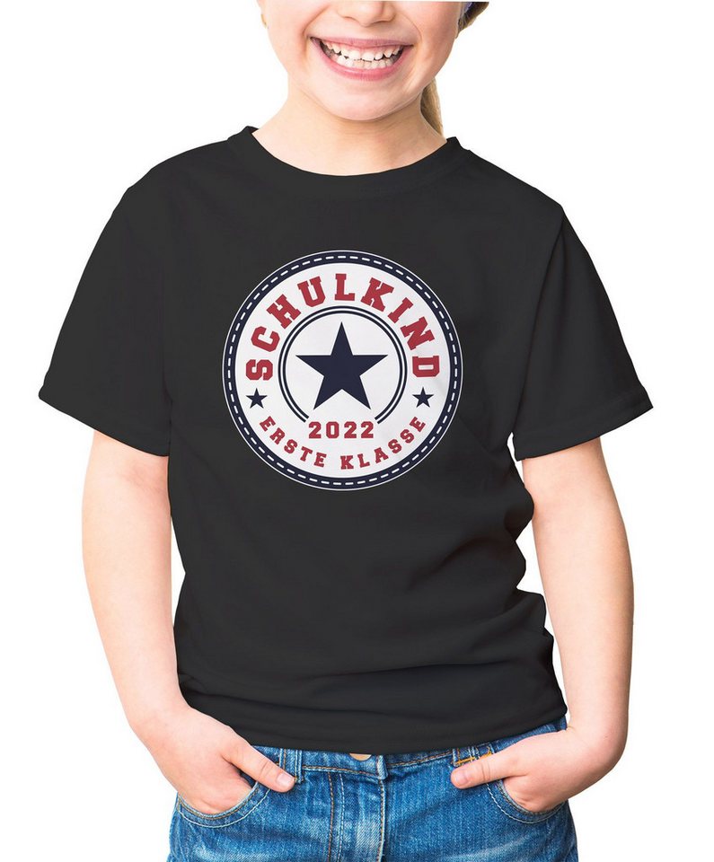 MoonWorks Print-Shirt Kinder T-Shirt Mädchen Schulkind erste Klasse Stern Geschenk zur von MoonWorks