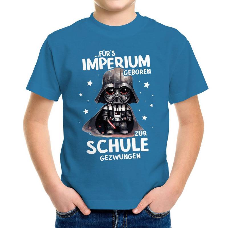MoonWorks Print-Shirt Kinder T-Shirt Schule lustiger Spruch Fürs Imperium geboren zuer von MoonWorks