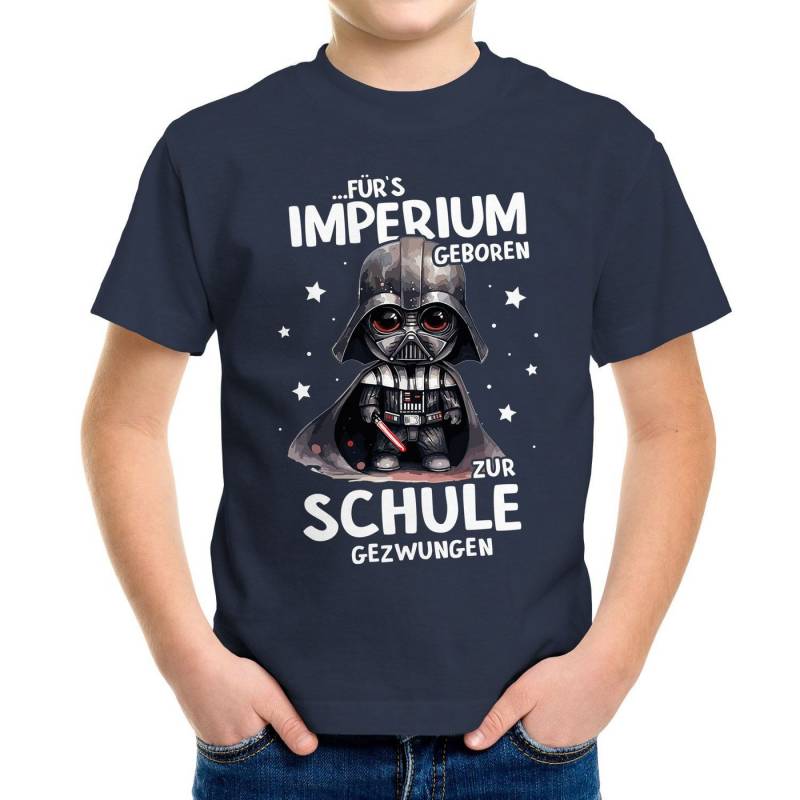 MoonWorks Print-Shirt Kinder T-Shirt Schule lustiger Spruch Fürs Imperium geboren zuer von MoonWorks