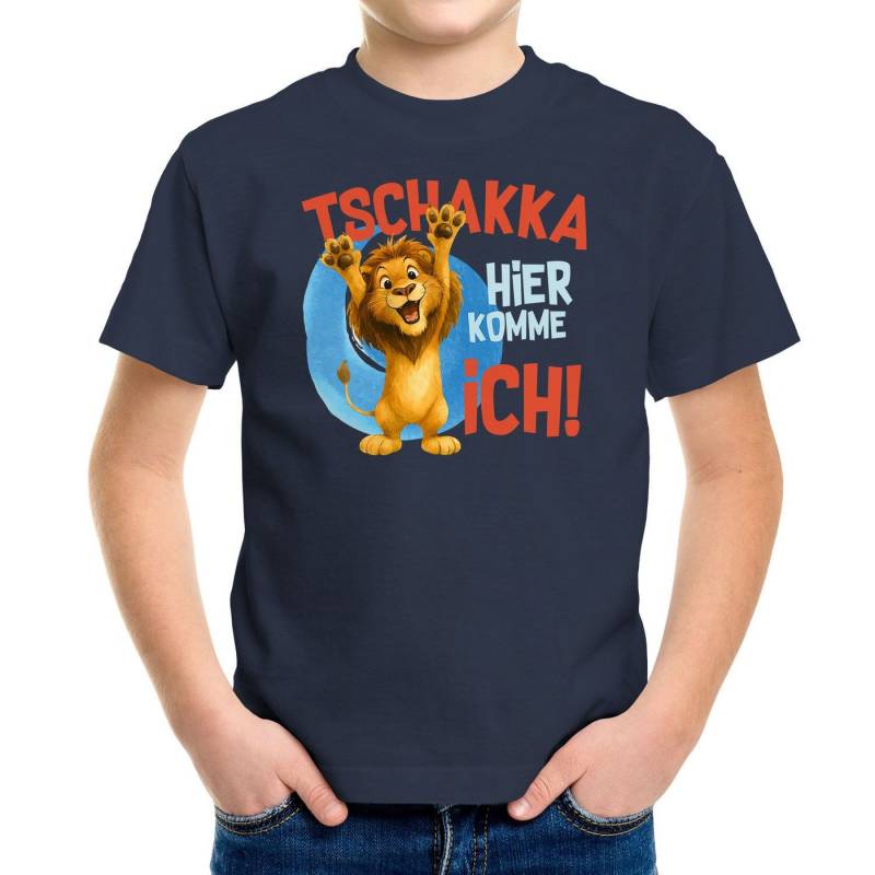 MoonWorks Print-Shirt Kinder T-Shirt Tschakka Hier komme ich Lustige Comic Tiermotiv-Shirts von MoonWorks