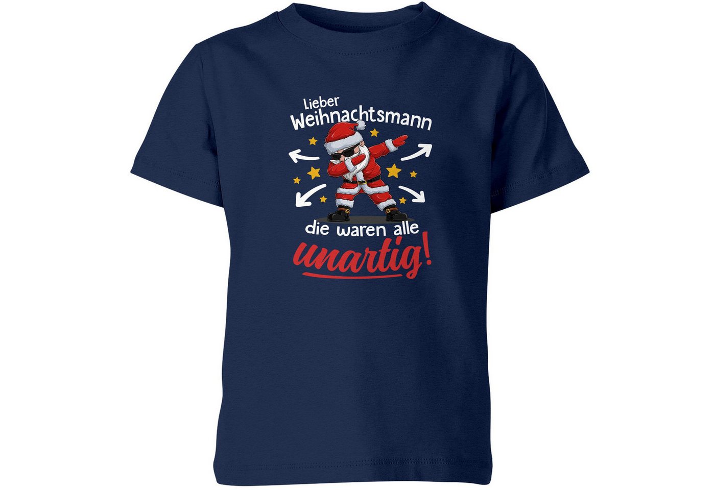 MoonWorks Print-Shirt Kinder T-Shirt Weihnachten Spruch Lustig Lieber Weihnachtsmann die von MoonWorks