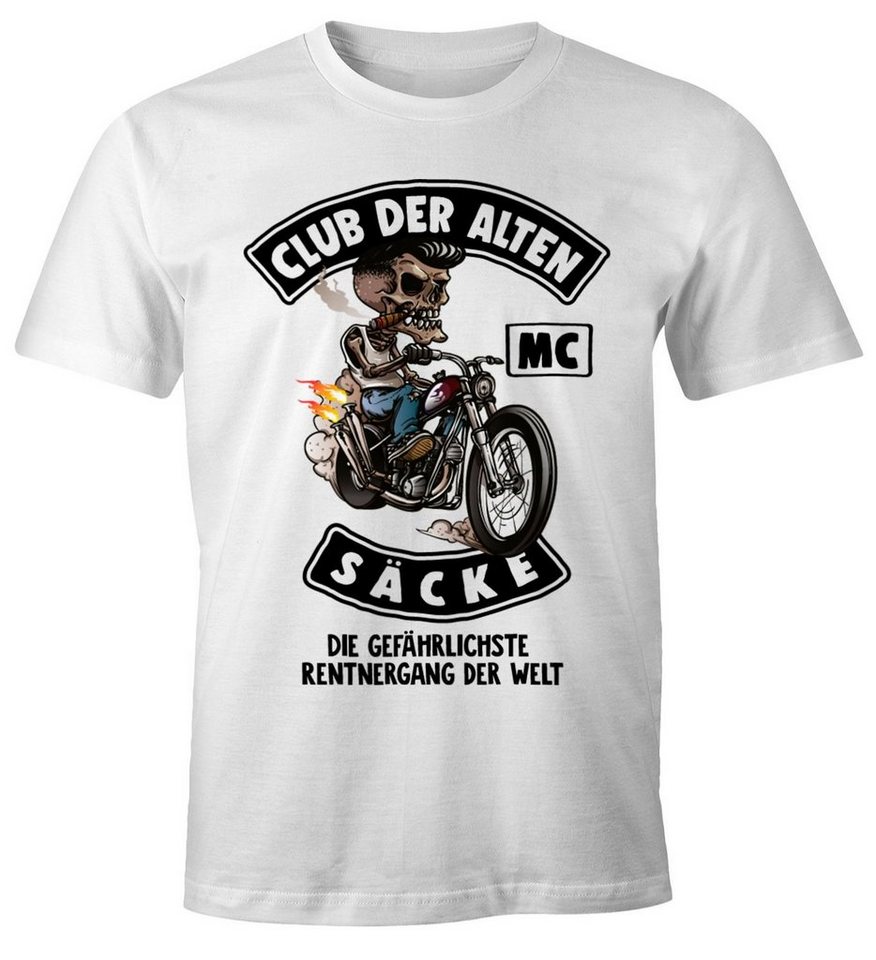MoonWorks Print-Shirt Lustiges Herren T-Shirt Club der alten Säcke Alter Sack Geschenk für Ältere Geburtstag Männer Fun-Shirt Moonworks® mit Print von MoonWorks