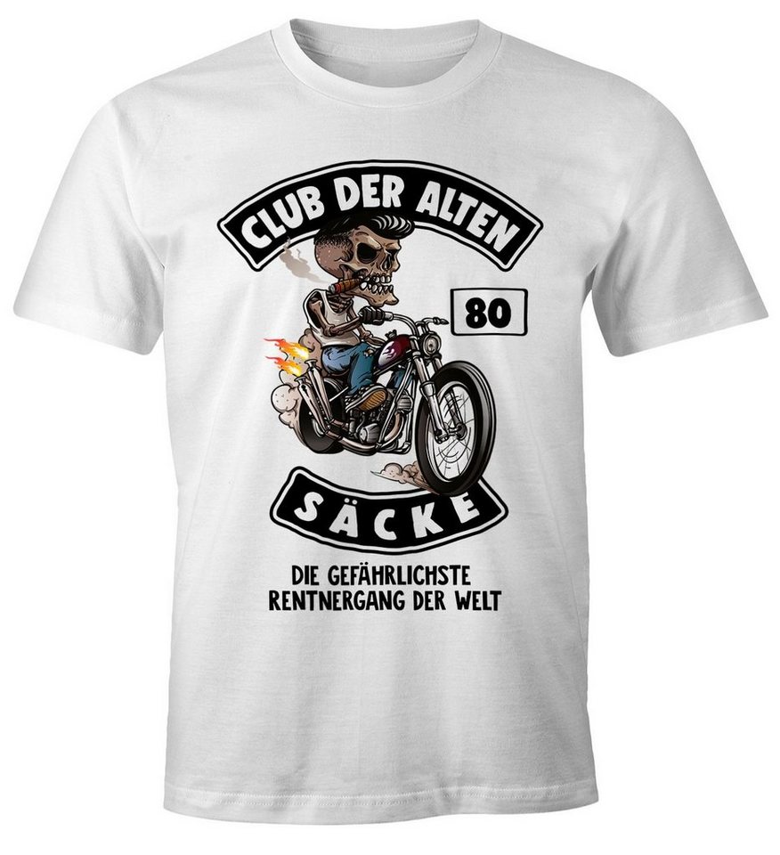 MoonWorks Print-Shirt Lustiges Herren T-Shirt Club der alten Säcke Alter Sack Geschenk für Ältere Geburtstag Männer Fun-Shirt Moonworks® mit Print von MoonWorks