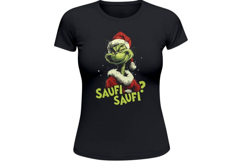 MoonWorks Print-Shirt Weihnachtsshirt Damen Motiv - Anti XMAS Spruch - Christmas Printshirt mit Print von MoonWorks
