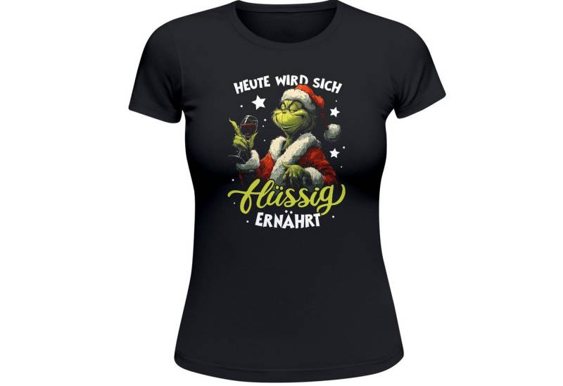 MoonWorks Print-Shirt Weihnachtsshirt Damen Motiv - Anti XMAS Spruch - Christmas Printshirt mit Print von MoonWorks