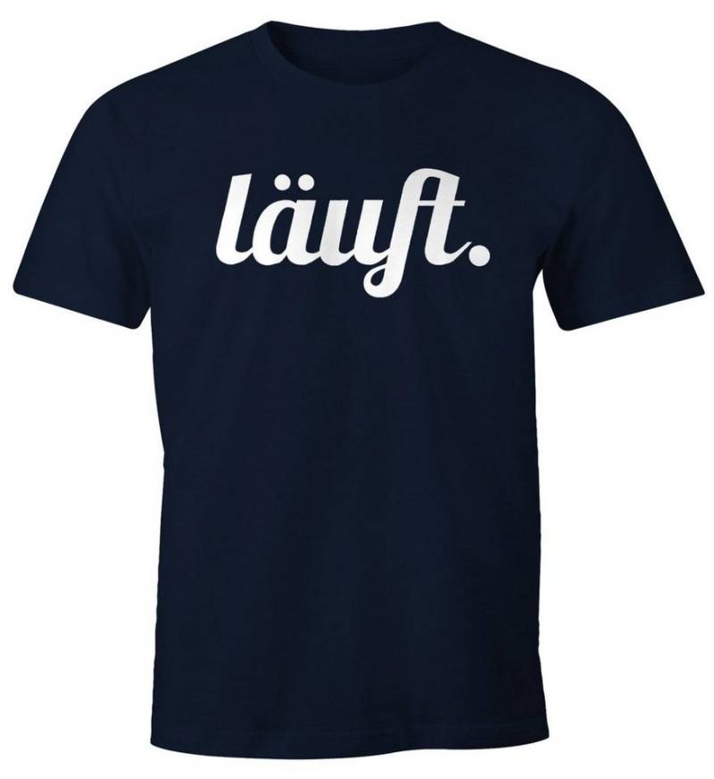 MoonWorks Print-Shirt cooles lustiges Herren T-Shirt - läuft - Fun-Shirt mit Print von MoonWorks