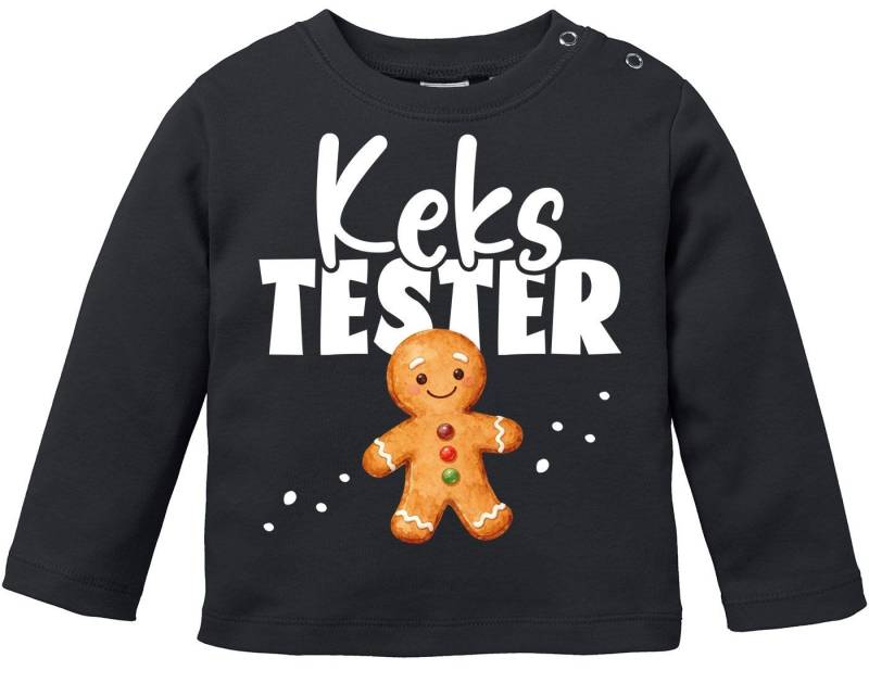MoonWorks Rundhalsshirt Baby Langarmshirt Lebkuchen Design Gingerbread Kekstester Weihnachten von MoonWorks