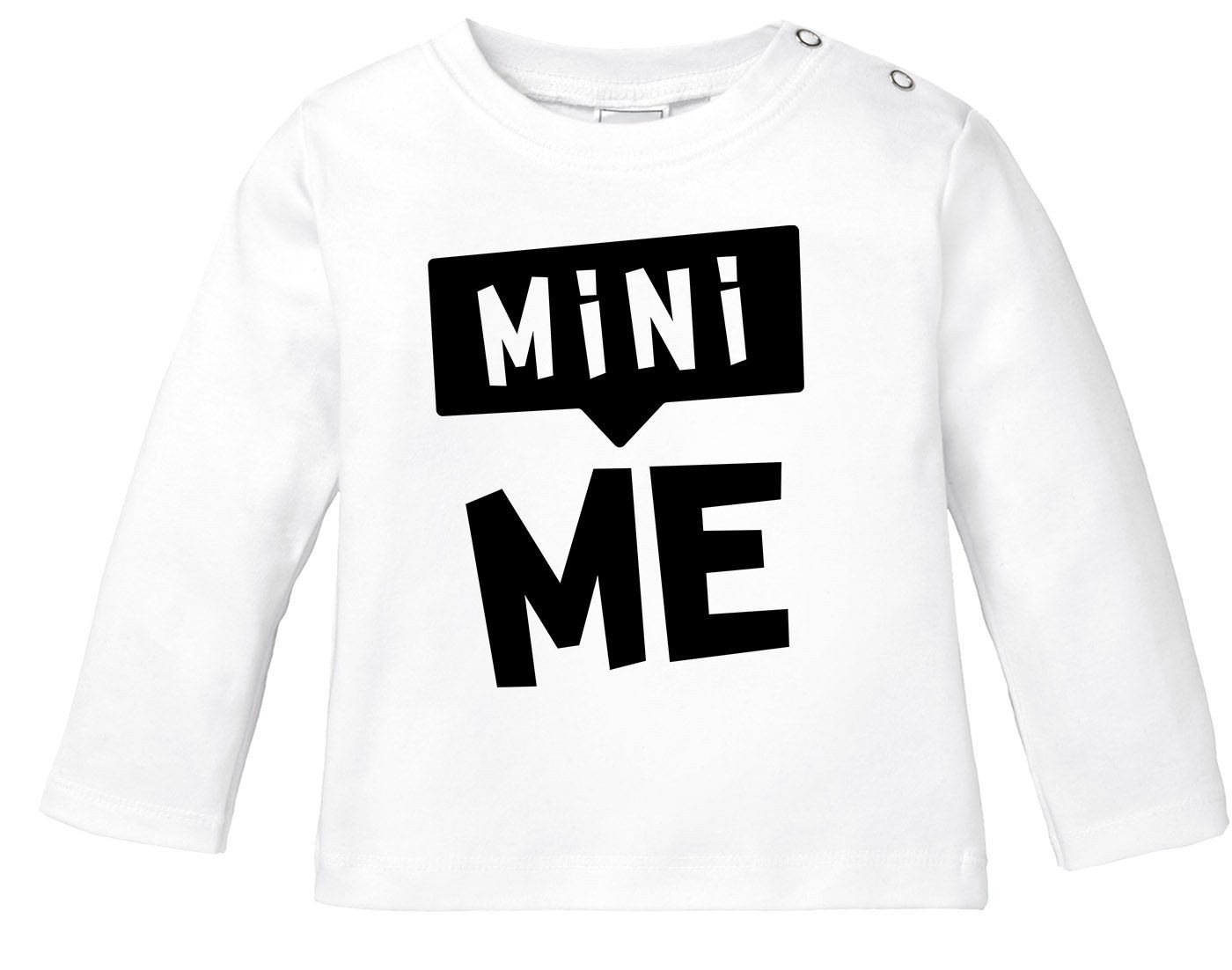 MoonWorks Rundhalsshirt Baby Langarmshirt Mini-Me Babyshirt Jungen Mädchen Shirt von MoonWorks