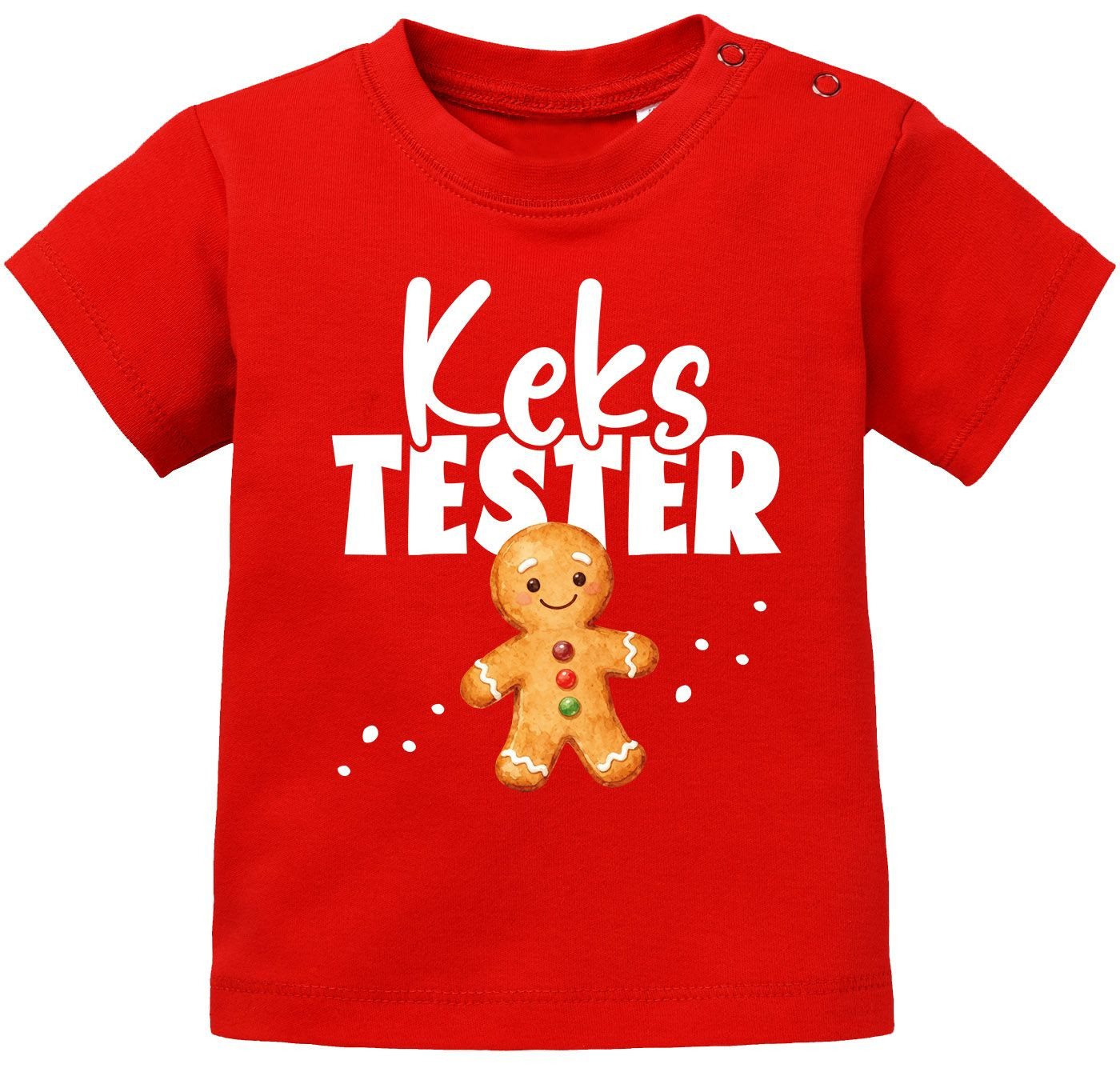 MoonWorks Print-Shirt Baby T-Shirt kurzarm Weihnachten Lebkuchenmann Gingerbread Design von MoonWorks