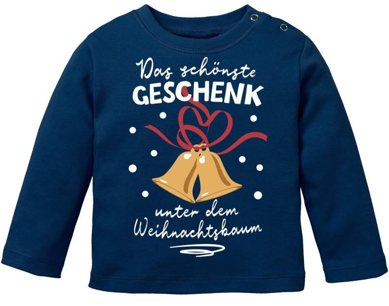 MoonWorks Rundhalsshirt Baby Langarmshirt Weihnachtsshirt Spruch Lustig Das schönste Geschenk von MoonWorks