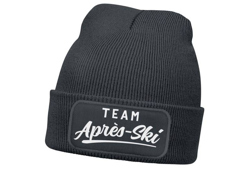 MoonWorks Strickmütze Damen Beanie Patch Skifahren Strickmütze mit Spruch Team Après Ski MoonWorks Strickmütze Damen Beanie Patch Skifahren Strickmütze mit Spruch Team Après Ski von MoonWorks