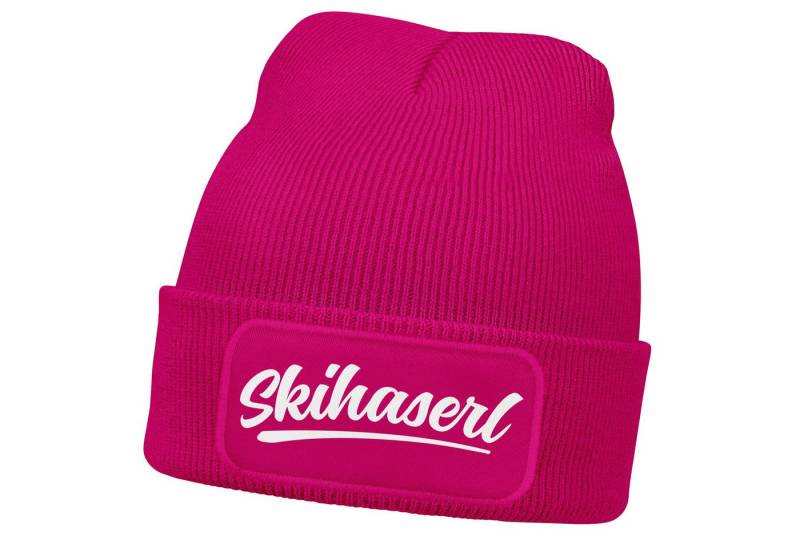 MoonWorks Strickmütze Damen Beanie mit Patch Skifahren Strickmütze mit Spruch Aufdruck MoonWorks Strickmütze Damen Beanie mit Patch Skifahren Strickmütze mit Spruch Aufdruck von MoonWorks
