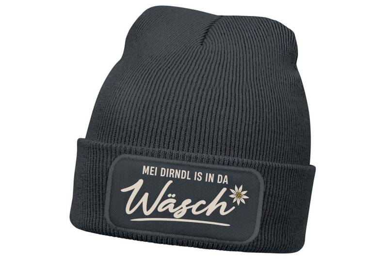 MoonWorks Strickmütze Damen Beanie mit Patch Strickmütze Spruch Servus Mei Dirndl is in da MoonWorks Strickmütze Damen Beanie mit Patch Strickmütze Spruch Servus Mei Dirndl is in da von MoonWorks