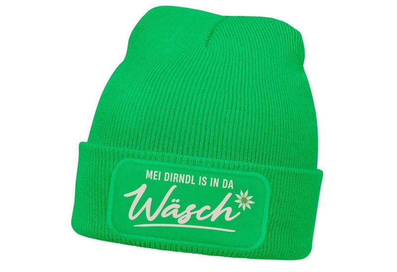 MoonWorks Strickmütze Damen Beanie mit Patch Strickmütze Spruch Servus Mei Dirndl is in da MoonWorks Strickmütze Damen Beanie mit Patch Strickmütze Spruch Servus Mei Dirndl is in da von MoonWorks