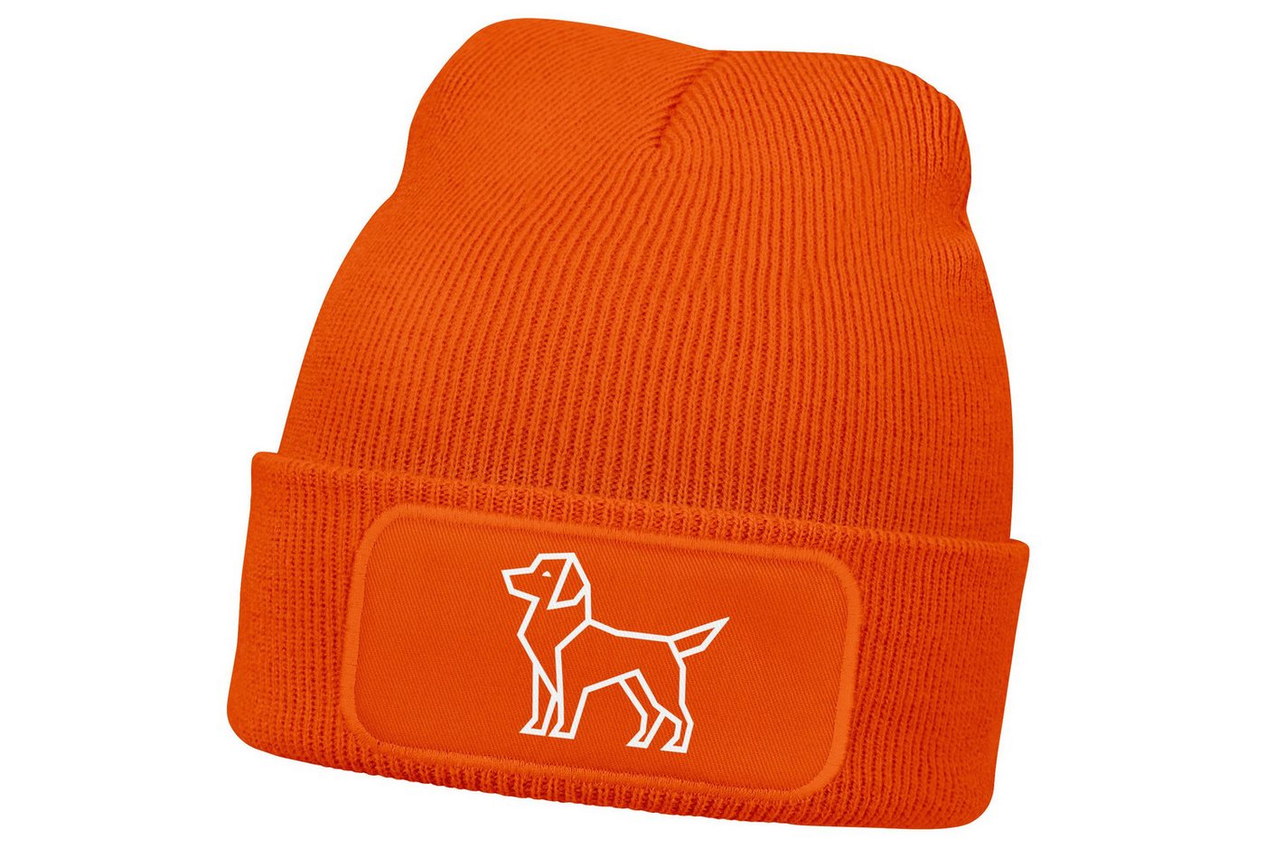 MoonWorks Strickmütze Herren Beanie Wintermütze mit Hund Rottweiler Design lustig Geschenk von MoonWorks