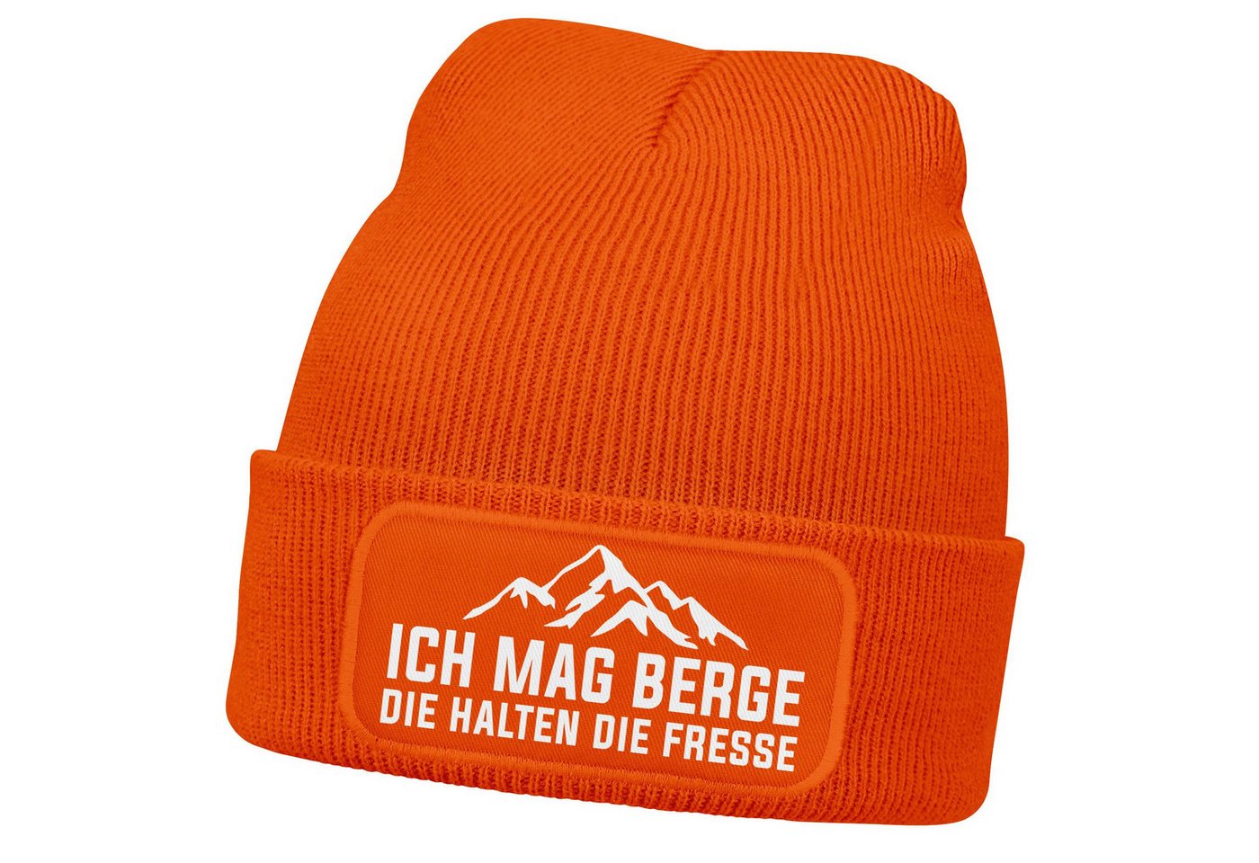 MoonWorks Strickmütze Herren Beanie mit Patch Strickmütze mit Spruch Ich mag Berge Aufdruck MoonWorks Strickmütze Herren Beanie mit Patch Strickmütze mit Spruch Ich mag Berge Aufdruck von MoonWorks