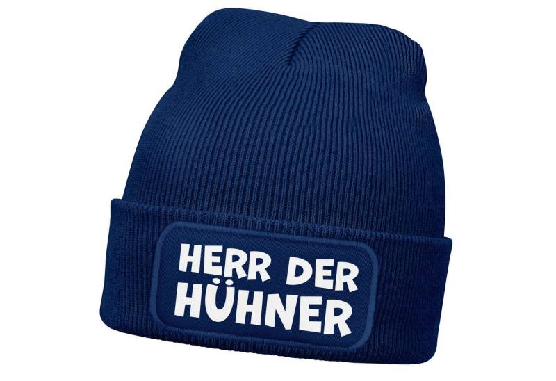 MoonWorks Strickmütze Herren Beanie mit Patch Strickmütze mit it Spruch Herr der Hühner MoonWorks Strickmütze Herren Beanie mit Patch Strickmütze mit it Spruch Herr der Hühner von MoonWorks