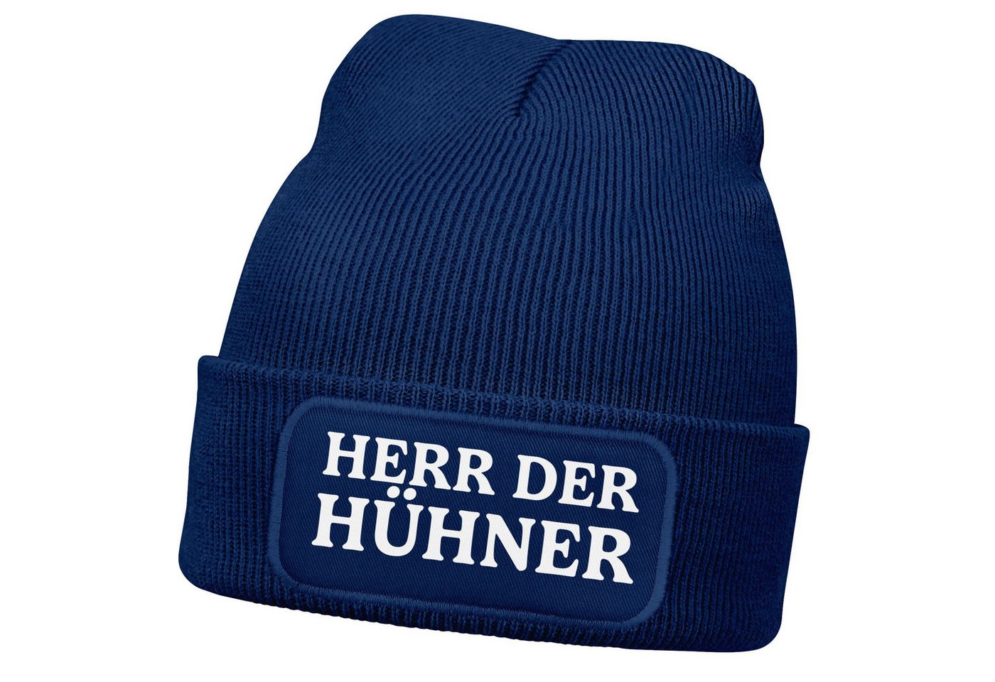 MoonWorks Strickmütze Herren Beanie mit Patch Strickmütze mit it Spruch Herr der Hühner MoonWorks Strickmütze Herren Beanie mit Patch Strickmütze mit it Spruch Herr der Hühner von MoonWorks