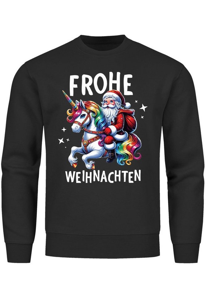 MoonWorks Sweatshirt Sweatshirt Herren Frohe Weihnachten Weihnachtspullover Lustig Dabbing von MoonWorks