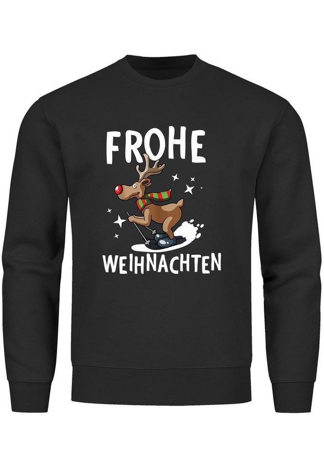 MoonWorks Sweatshirt Sweatshirt Herren Frohe Weihnachten Weihnachtspullover Lustig Dabbing von MoonWorks