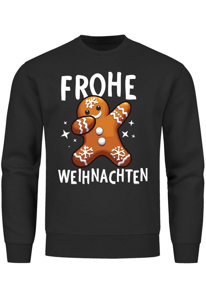 MoonWorks Sweatshirt Sweatshirt Herren Frohe Weihnachten Weihnachtspullover Lustig Dabbing von MoonWorks