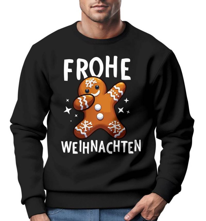 MoonWorks Sweatshirt Sweatshirt Herren Frohe Weihnachten Weihnachtspullover Lustig Dabbing von MoonWorks