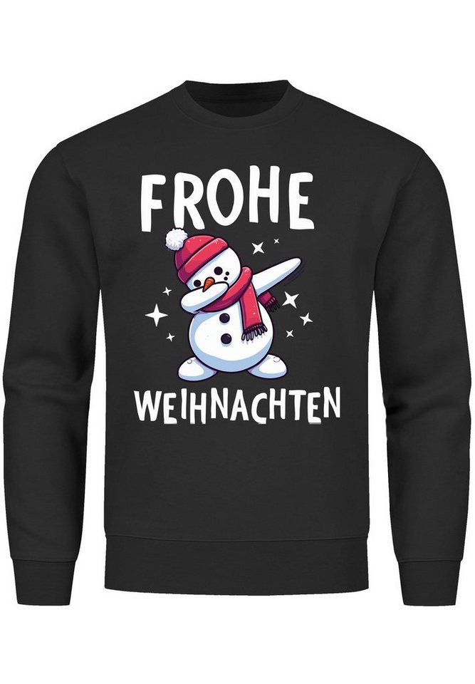 MoonWorks Sweatshirt Sweatshirt Herren Frohe Weihnachten Weihnachtspullover Lustig Dabbing von MoonWorks