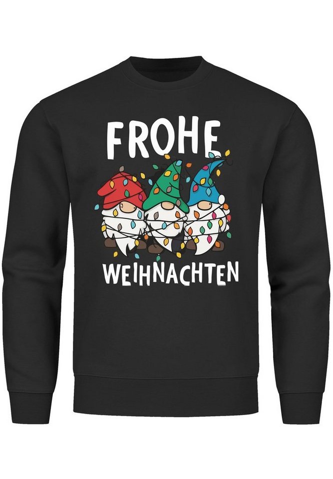 MoonWorks Sweatshirt Sweatshirt Herren Frohe Weihnachten Weihnachtspullover Lustig Dabbing von MoonWorks