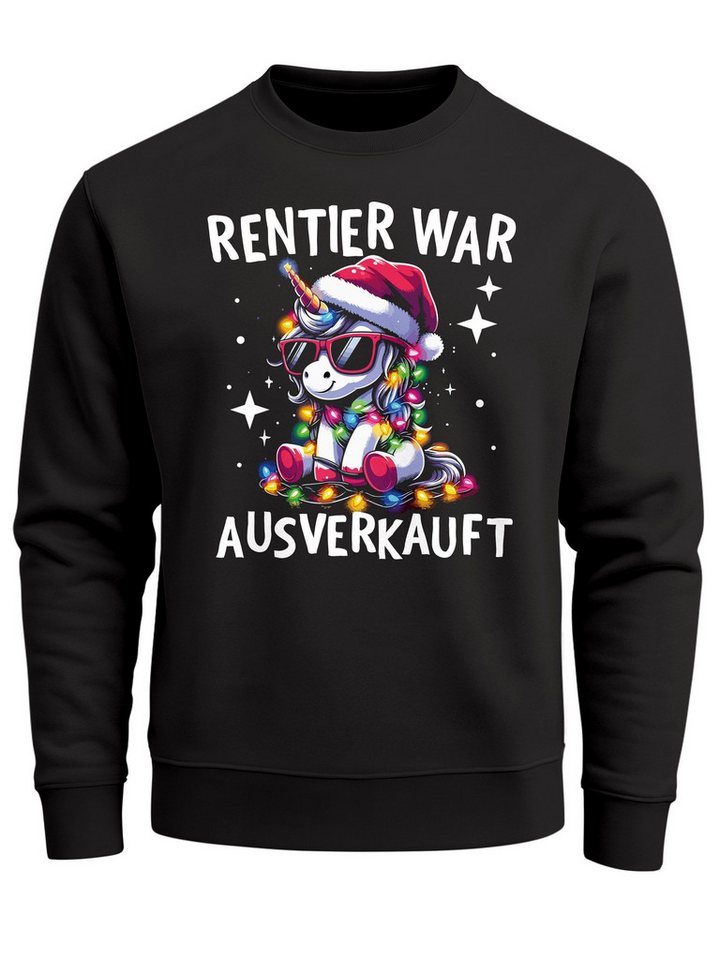 MoonWorks Sweatshirt Sweatshirt Herren Weihnachtspullover Lustig Rentier war ausverkauft von MoonWorks