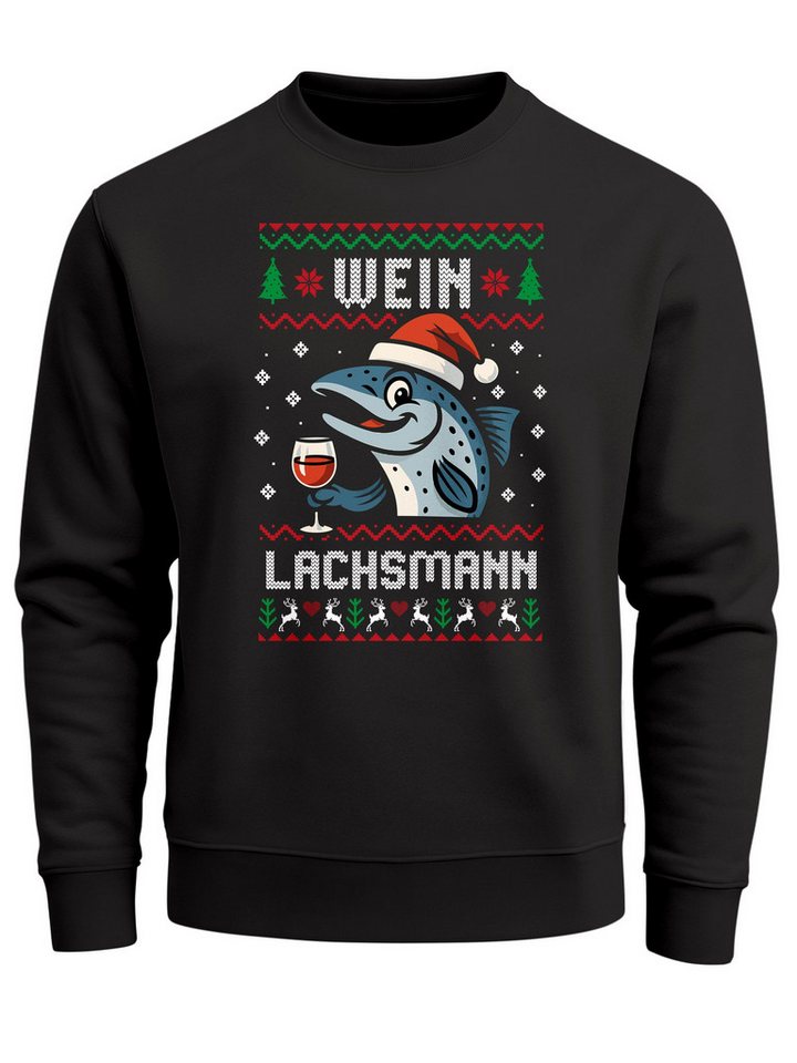 MoonWorks Sweatshirt Sweatshirt Herren Weihnachtspullover Ugly Christmas Sweater Spruch von MoonWorks
