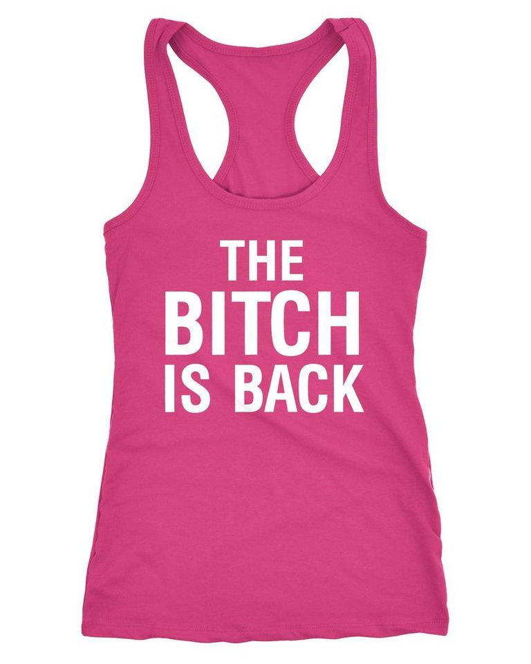 MoonWorks Tanktop Damen Tank-Top Shirt The Bitch is back Racerback Moonworks® von MoonWorks