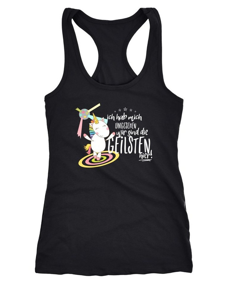 MoonWorks Tanktop Damen Tanktop Einhorn Ich hab mich umgesehen wir sind die geilsten von MoonWorks