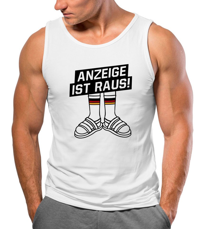 MoonWorks Tanktop Herren Tanktop Alman Anzeige ist raus Meme Witz Deutschland Parodie mit Print MoonWorks Tanktop Herren Tanktop Alman Anzeige ist raus Meme Witz Deutschland Parodie mit Print von MoonWorks