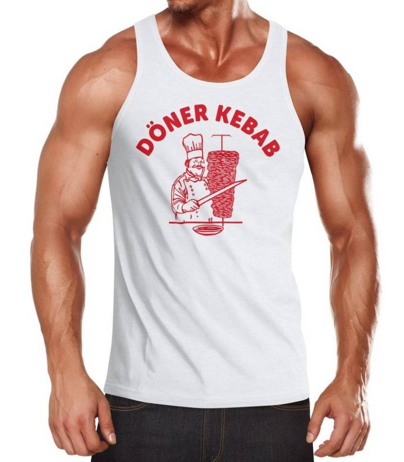 MoonWorks Tanktop Herren Tanktop Döner Kebab Dönerspieß Muskelshirt mit Print von MoonWorks