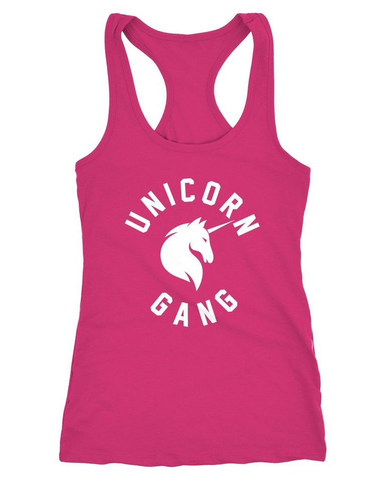 MoonWorks Tanktop Unicorn Gang Tank-Top Damen Einhorn Moonworks® von MoonWorks